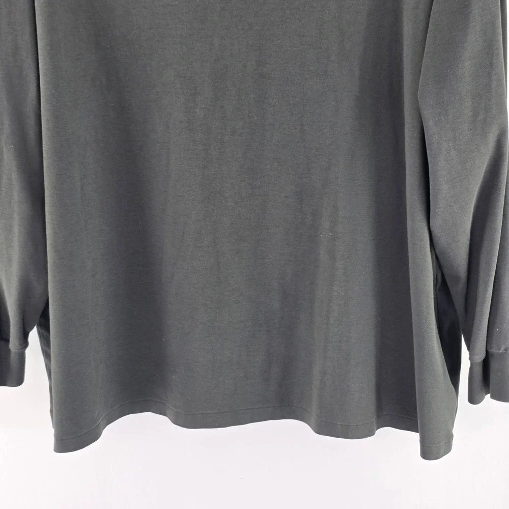 Polo Ralph Lauren T-Shirt Mens 4XB Gray Long Sleeve Pony Logo Big & Tall Cotton